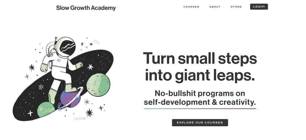Slow Growth Academy course