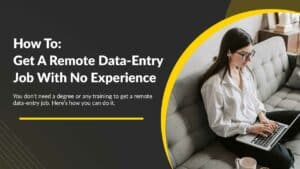 remote data entry job no experience